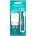 СЗУ-адаптер USB Borofone BA20A 2.1A + MicroUSB-кабель (Белый)